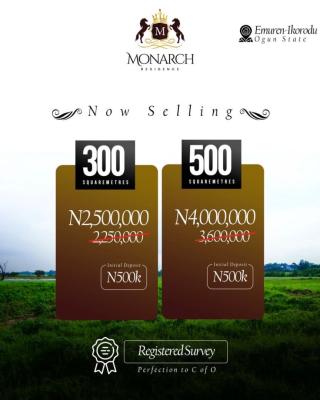 100% Dry Land with Instant Allocation, Monarch Residence 20min Ikorodu Carage and Ferry Terminal Emuren, Ikorodu, Lagos, Mixed-use Land for Sale