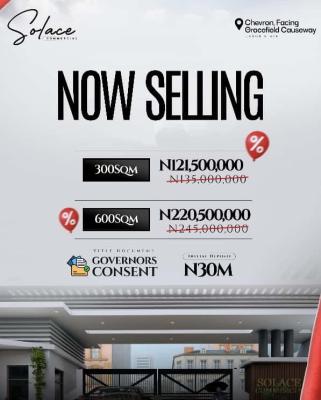 Developed Dry Land for Buy and Build, Solace Commercial Located Chevron 20min Drive to Ebeanor Supermarket, Lekki Phase 1, Lekki, Lagos, Mixed-use Land for Sale