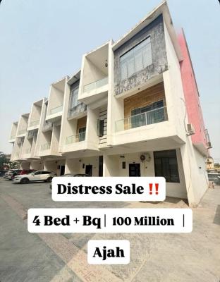 a Rare Opportunity to Own a Beautiful 4 Bedroom Terrace with Bq, Ajah, Lagos, Terraced Duplex for Sale