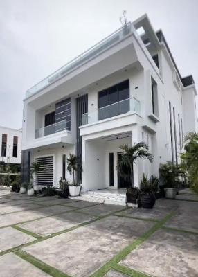 Well Built and Furnished 5 Bedroom Fully Detached House on a 1000sqm, Osapa, Lekki, Lagos, Detached Duplex for Sale
