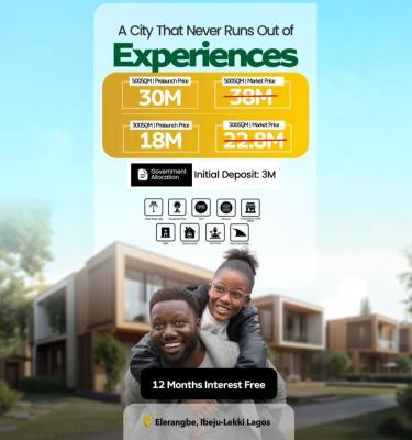 a Plot of Land in a Serene Environment, Elerangbe Ibeju Lekki, Ibeju Lekki, Lagos, Land for Sale