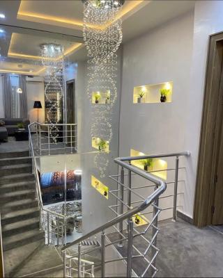 Luxury Furnished 4 Bedroom Semi Duplex with Excellent Facility, Chevron, Lekki, Lagos, Semi-detached Duplex for Rent