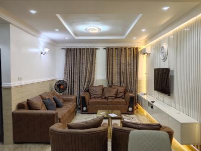 Furnished & Serviced 3 Bedrooms Flat, Femi Quadiri Street, Katampe (main), Katampe, Abuja, Flat / Apartment for Rent