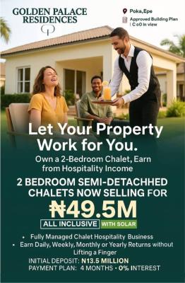 Luxury 2 Bedroom Semidetached Bungalow, Poka, Epe, Lagos, Semi-detached Bungalow for Sale