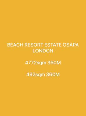477sqm of Estate Dry Land, Beach Resort, Osapa, Lekki, Lagos, Residential Land for Sale