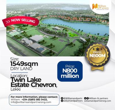 Residential Plot of Land Within Twin Lakea, Opposite Chevron, Lekki, Lekki Expressway, Lekki, Lagos, Residential Land for Sale