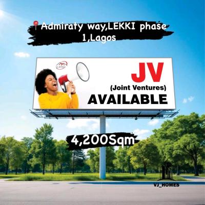 Joint Venture: Land Size 4,200sqm, Off Admiralty Way, Lekki Phase 1, Lekki, Lagos, Land Joint Venture