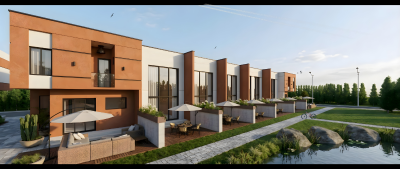 Garden View 2 Bedroom Fully Finished  Duplex, Onishon Road, Lakowe, Ibeju Lekki, Lagos, Terraced Duplex for Sale