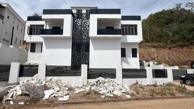 Luxurious 4-bedroom Semi-detached Duplex (semi-finished Level), Guzape Hills, Guzape District, Abuja, Semi-detached Duplex for Sale