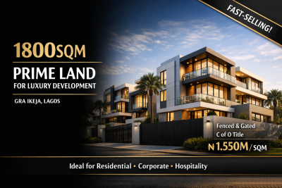 1800sqm Prime Land for Luxury Development, Ikeja Gra, Ikeja, Lagos, Residential Land for Sale