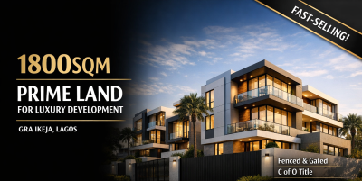 1800sqm Prime Land for Luxury Development, Ikeja Gra, Ikeja, Lagos, Residential Land for Sale