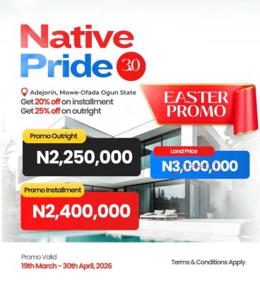 Invest in The New Development at Mowe, Promo Price of N2,250m Instead of N3m, Mowe Ofada, Ogun, Residential Land for Sale