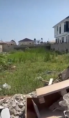 a Bare Land Measuring 734 Sqm Land Facing a Tarred Road and Build Up a, Ikota Villa Estate, Ikota, Lekki, Lagos, Residential Land for Sale