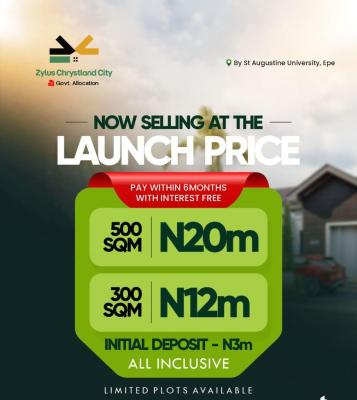 C of O Land, Close to St. Augustine University, Epe, Lagos, Mixed-use Land for Sale