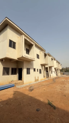 Spacious Semi Finished 4 Bedrooms Terrace Corner Piece Duplex, Mabushi, Abuja, Terraced Duplex for Sale