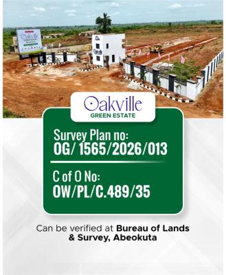 Affordable Plots of Residential Estate Land, Oak Ville Estate, Mowe Ofada, Ogun, Residential Land for Sale