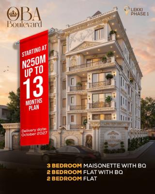 Off Plan 2 Bedroom Apartment with Jacuzzi Pool Bq and Elevator, Lekki Phase 1, Lekki, Lagos, Flat / Apartment for Sale