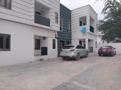 Newly Built 3 Bedroom Flat Upstairs, Sangotedo, Ajah, Lagos, Flat / Apartment for Rent