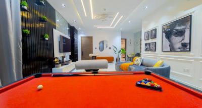 Furnished 2 Bed Apartment with Table Tennis  Ps5, Snooker , Gym, Lekki Phase 1, Lekki, Lagos, Flat / Apartment for Rent