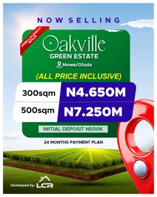 Luxury C of O Land Close to International Brewery Mowe, Close to International Brewery, Mowe Ofada, Ogun, Residential Land for Sale