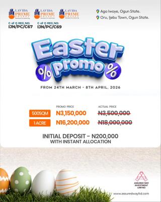 L. Prime Estate, Ago- Iwoye, Km 46, Ogun, Mixed-use Land for Sale