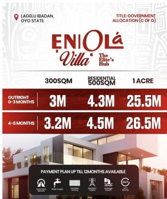 Luxury Landed Property, Iwo Road, Lagelu, Ibadan, Oyo, Residential Land for Sale