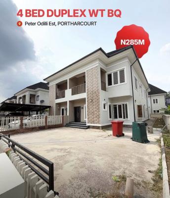 Newly Built 4 Bedroom Duplex with Bq in a Serviced Estate, Reef Court Estate Off Peter Odili Road Phc, Port Harcourt, Rivers, Semi-detached Duplex for Sale