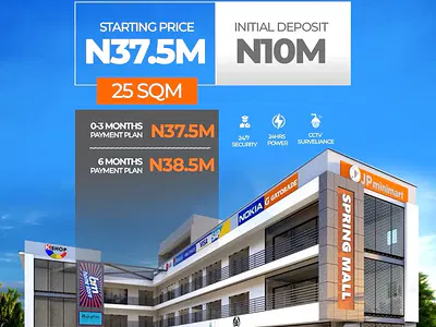 Spring Mall (Shops and Offices) — Atlantic Nominee Estate, Alasia, Ajah, Lagos