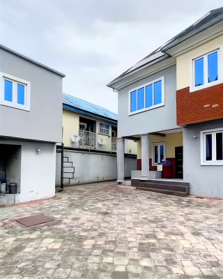 Standard 4 Bedroom Duplex on 1 Plot in a Gated Estate, Off Gu Ake Road, Eliozu, Port Harcourt, Rivers, Detached Duplex for Sale