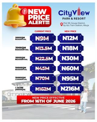 Own Premium Plots of Land at Cityview Park and Resort, Plot 93 Gosa District, Lugbe District, Abuja, Mixed-use Land for Sale