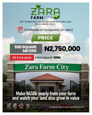 Invest in Zara Farm City, Welcome to *zara Farm City, Where Agriculture Meets Smart Real Estat, Km 46, Ogun, Commercial Land for Sale