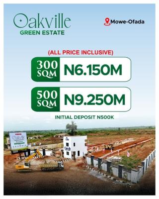 Affordable Plots of Land in a Gated and Secured Estate, Oakville Green Estate, Mowe Ofada, Ogun, Residential Land for Sale