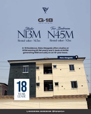 Beautifully Designed 2 Bedroom Apartment, Own an Apartment for 18years and Earn Passive Income, Ifako, Gbagada, Lagos, Flat / Apartment for Sale