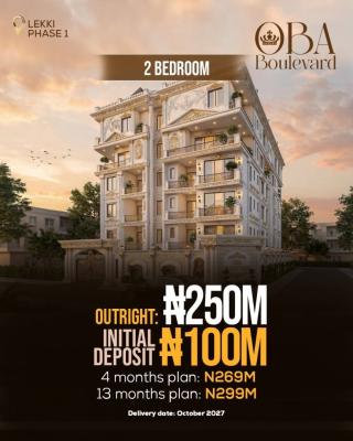 Two Bedroom Apartment with Bq Offplan, Lekki Phase 1, Lekki, Lagos, Block of Flats for Sale
