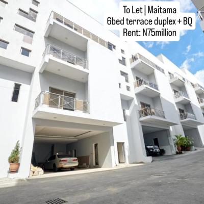 4bedrooms Luxurious Terrace Duplex with 2 Living Rooms, 1 Bq, 4 Car, Maitama District, Abuja, House for Rent