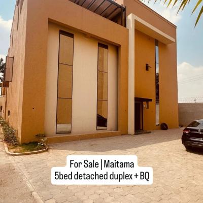 Newly Built 5 Bedroom Fully Detached Duplex with 1 Room Bq, Maitama District, Abuja, House for Sale