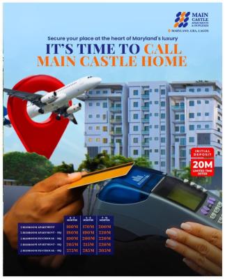 Luxury 2 & 3 Bedroom Apartments and Penthouses with Bq in an Exclusive, Main Castle Apartments, Maryland, Ikeja, Lagos, Block of Flats for Sale