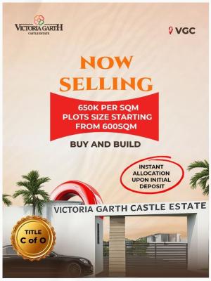 Plot of Land in a Prestigious and Secure Estate, Vgc Main, Lekki, Victoria Garth Castle, Lekki, Lagos, Mixed-use Land for Sale