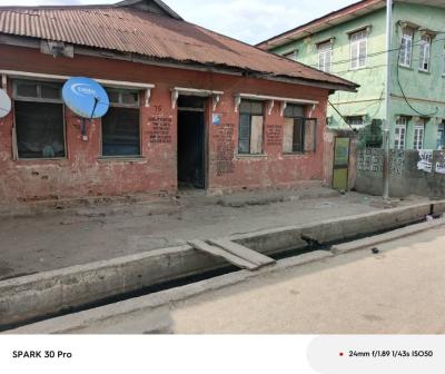 1438sqm of Land with Demolishable Detached Bungalow, Ibidun Street Ojuelegba Surulere, Ojuelegba, Surulere, Lagos, Mixed-use Land for Sale