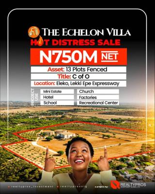 Hot Distress Bulk Estate Land, Echelon Villa, Eleko, Ibeju Lekki, Lagos, Mixed-use Land for Sale