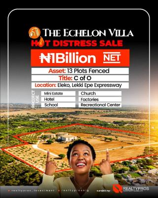 Hot Distress Bulk Estate Land, Echelon Villa, Eleko, Ibeju Lekki, Lagos, Mixed-use Land for Sale