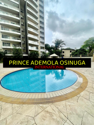 Luxury 3 Bedroom Apartment +bq + Gym + Pool + Tennis Court, Old Ikoyi, Ikoyi, Lagos, Flat / Apartment for Rent