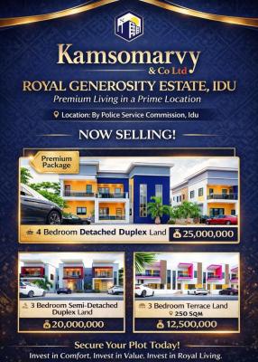 Buy and Build Estate Plots Idu, Aftet Navy Estate, Idu Industrial, Abuja, Residential Land for Sale