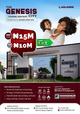 Estate Lands, Genesis Estate By Cadlands, Awka, Anambra, Residential Land for Sale