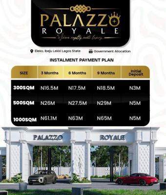 Premium Plots of Land in an Elite Gated Estate (multiple Sizes Availab, Palazzo Royale / Behind Pan Atlantic University, Eleko, Ibeju Lekki, Lagos, Residential Land for Sale