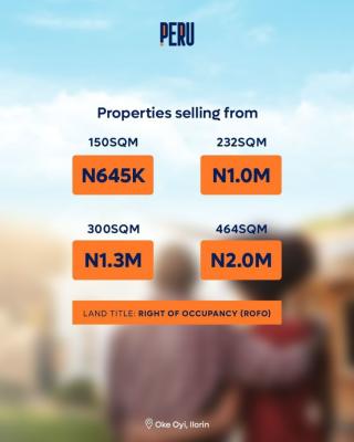 Affordable Plots of Land in a Secure Gated Estate (multiple Sizes Avai, Peru Estate / Oloru Express Road, Ilorin East, Kwara, Residential Land for Sale