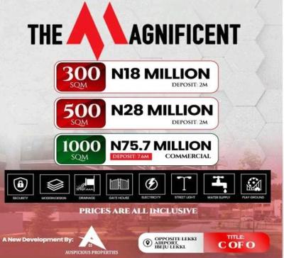 Premium Plots of Land in an Exclusive Gated Estate (multiple Sizes), The Magnificent 300 / Opposite Australian International School, Lekki, Lagos, Residential Land for Sale