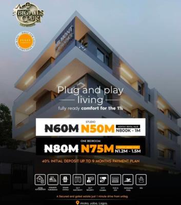 One Bedroom Apartment Offplan, Akoka, Yaba, Lagos, Flat / Apartment for Sale