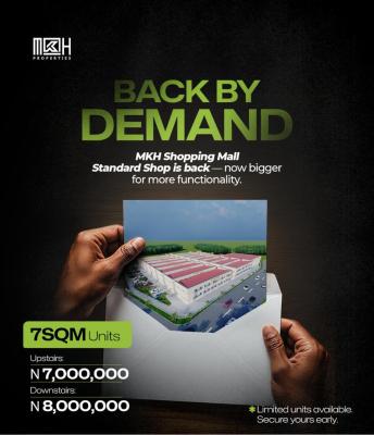 Mkh Shopping Mall Standard Shops Now Selling, Mkh Shopping Mall, Agodi Gate, Ibadan North, Oyo, Shop for Sale