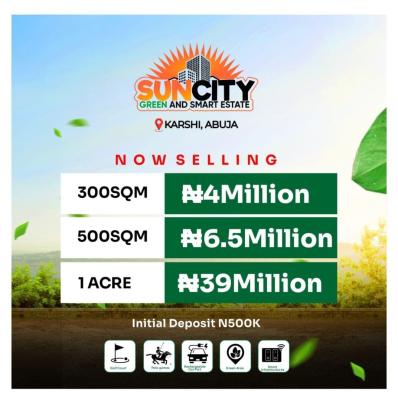 Affordable Plots of Land, Suncity Green and Smart Estate, Karshi, Abuja, Residential Land for Sale